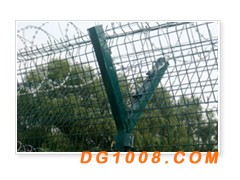 武汉机场护栏网厂家、Y字立柱防护栏、监狱刀片刺绳防护隔离网图3